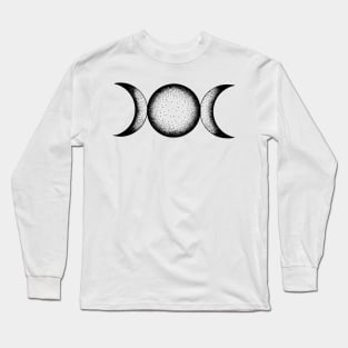 Triple Moon Goddess Long Sleeve T-Shirt